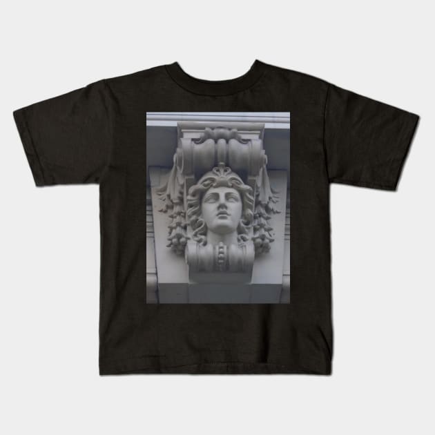 Architectural Detail, Mitchell Library, Glasgow Kids T-Shirt by MagsWilliamson